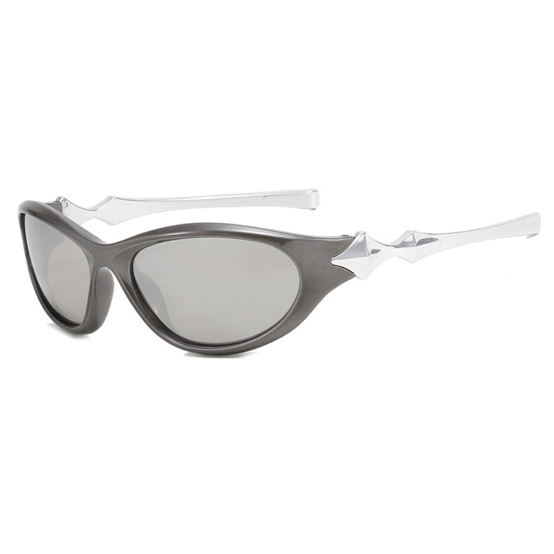 Damen Sonnenbrille im eleganten Retro-Stil mit auffälligen Gläsern Brehn