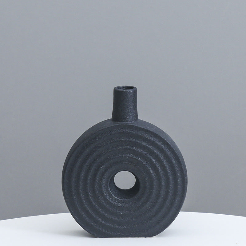 Dekorative runde Keramikvase Brehn