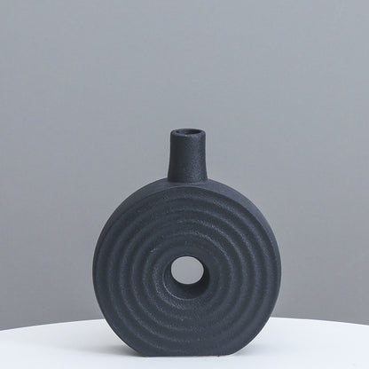 Dekorative runde Keramikvase Brehn