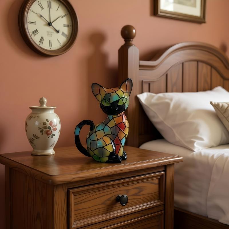 Dekorative Katzenfigur im Mosaik-Design Brehn