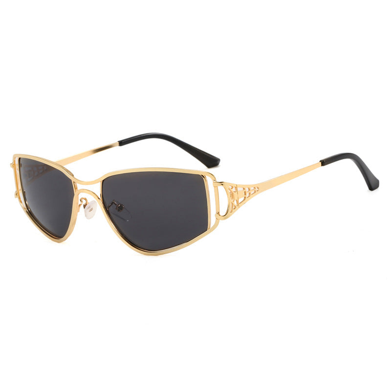 Damen exklusive Cat-Eye Sonnenbrille mit eleganten Verzierungen Brehn