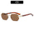 Achtkantige Sonnenbrille mit markanten Schildpatt-Akzenten