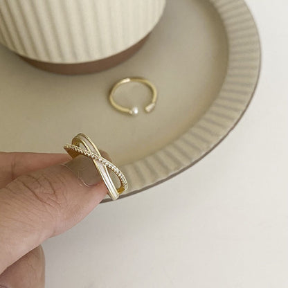 Chic Floral Verstellbares Ring Set Brehn
