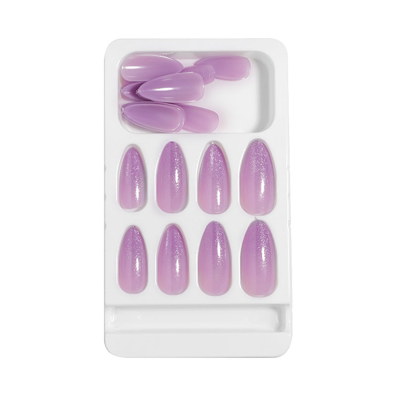 Glänzendes Ombre Stiletto Press-On-Nagel-Set Brehn
