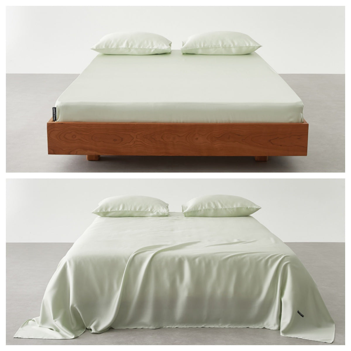 Premium Satin Bettlaken Set