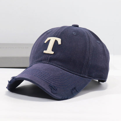 Herren Distressed Denim Cap Brehn
