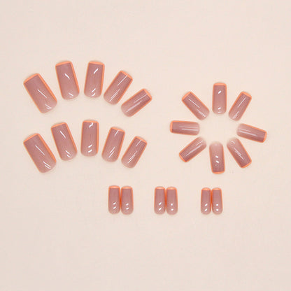 Künstliche Nagelspitzen mit glamourösem Design und Neonakzenten Brehn