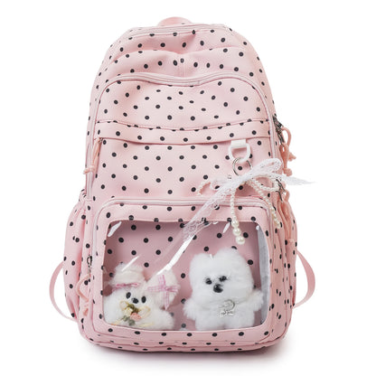 Hübscher Rucksack mit Punktenmuster