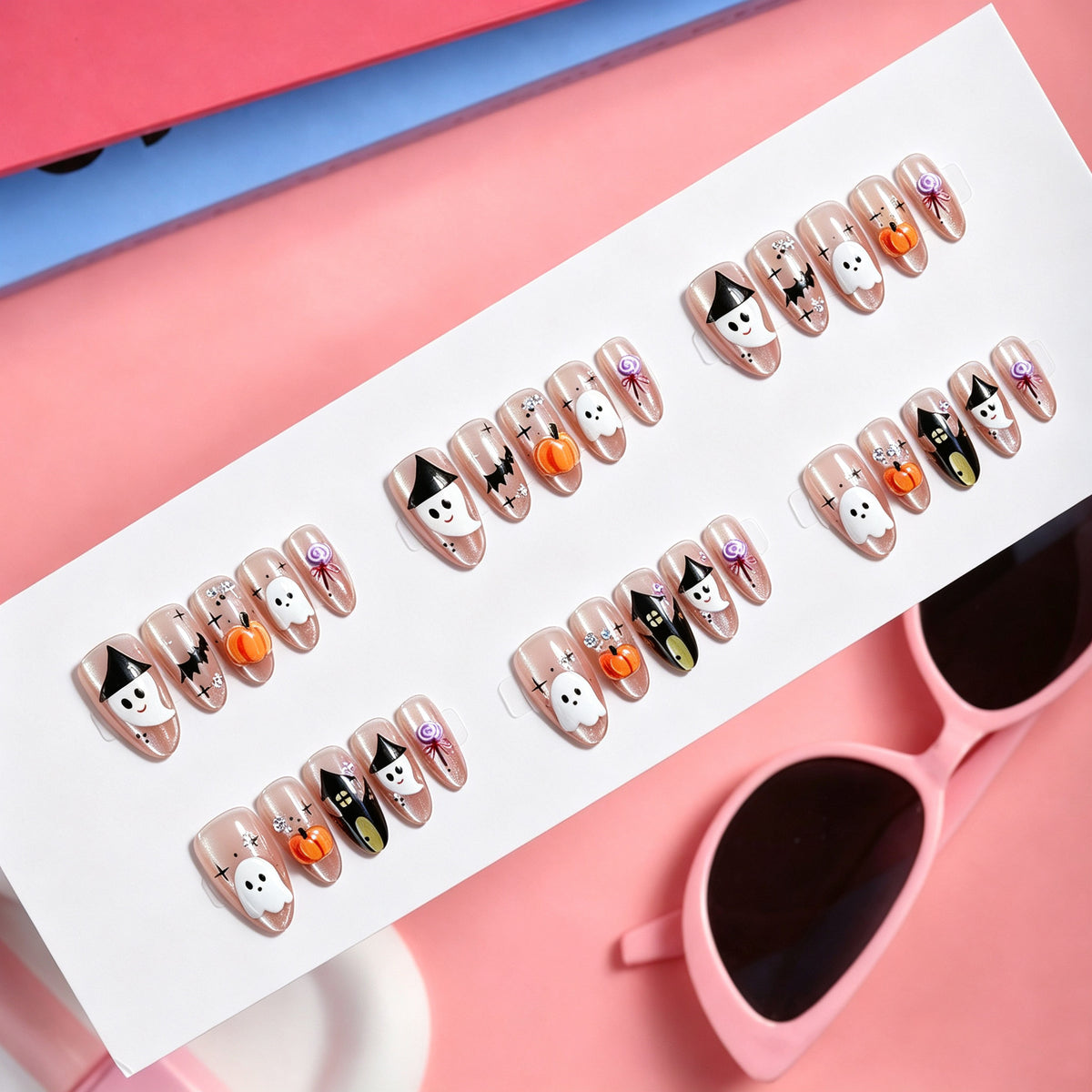 Kreatives Halloween Kunstnagelset Brehn