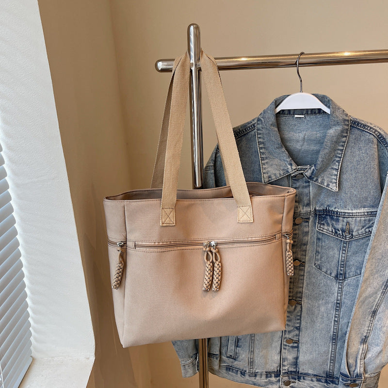 Vielseitige Reißverschluss-Canvas-Tasche Brehn