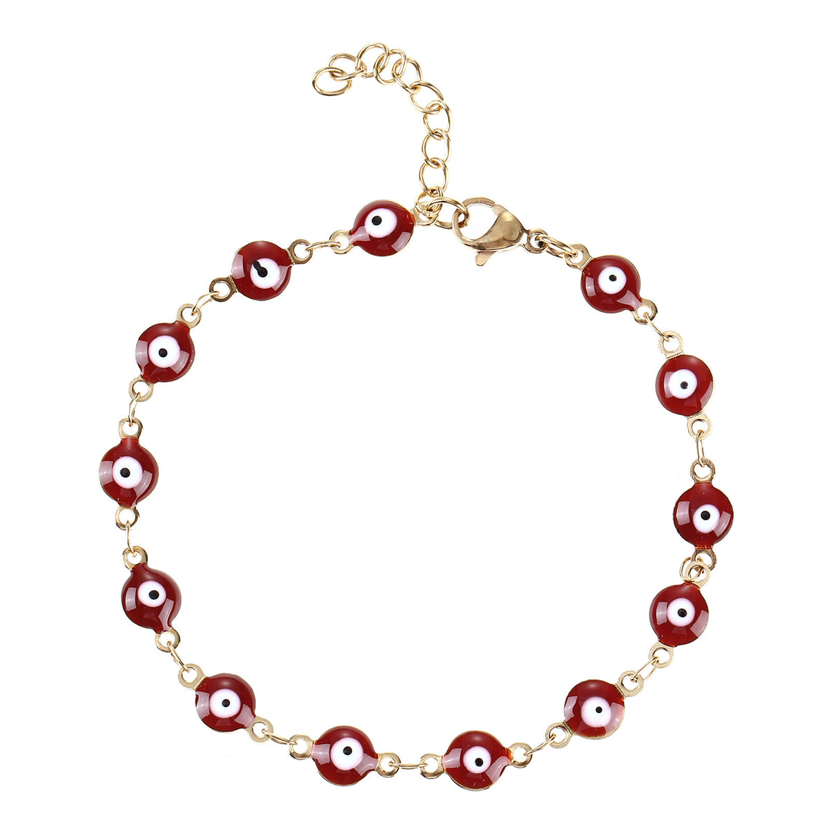 Buntes böse Augen Charm Armband Brehn