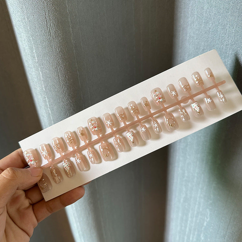 Künstlerisches Ombre Press-On Nagelspitzen Set Brehn