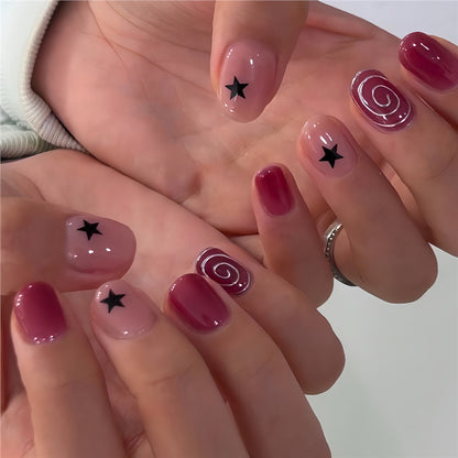 Künstlerische Ombre Nagelkunst Extensions Brehn