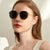 Damen elegante Sonnenbrille mit auffälliger Rahmenstruktur Brehn