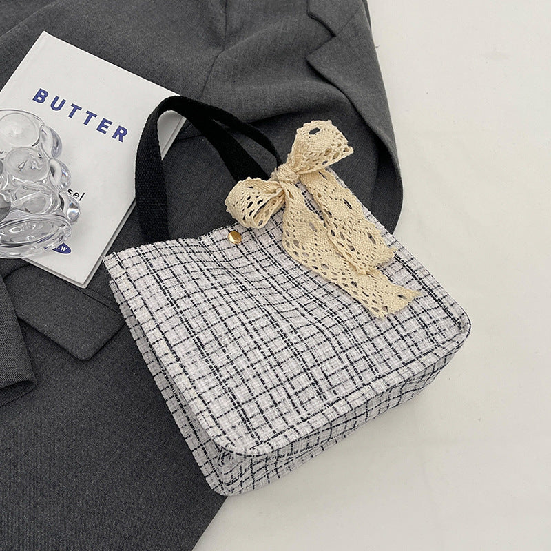 Spitzen-Detail Strukturierte Tote Bag