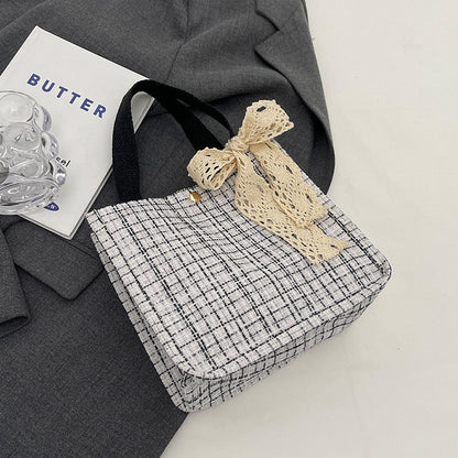 Spitzen-Detail Strukturierte Tote Bag