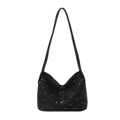 WoStellar Gemusterte Schultertasche Brehn