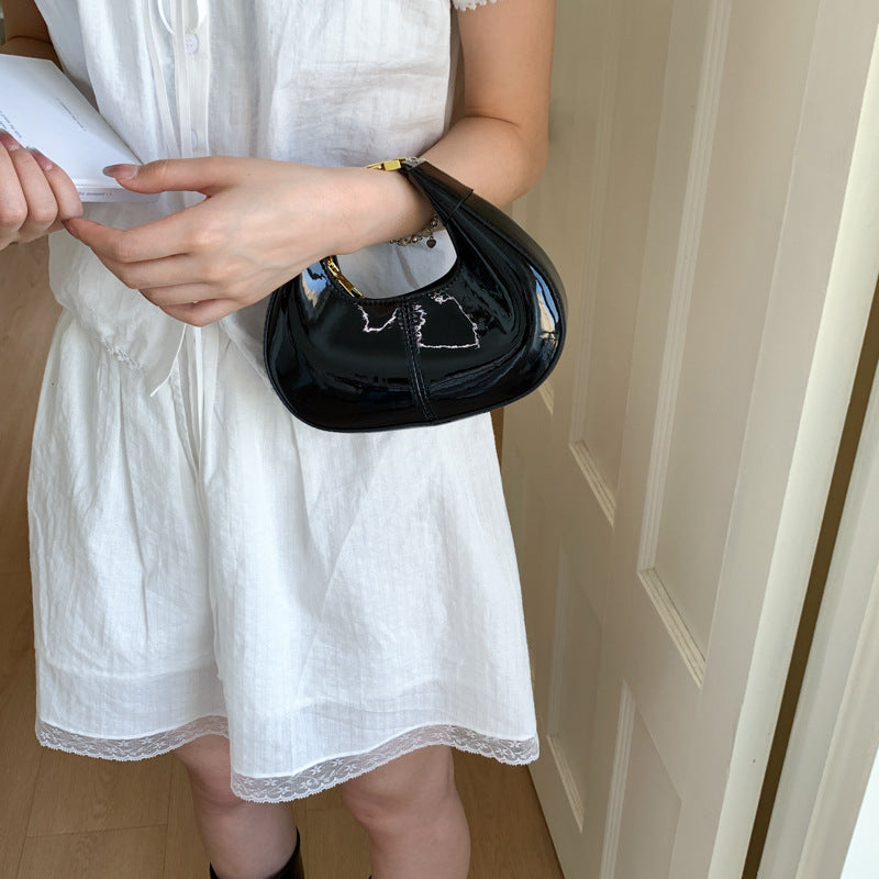 Glänzende Lackleder Abendhandtasche Brehn
