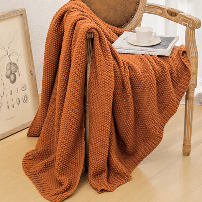 Damen kuschelige Strickdecke Brehn