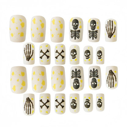 Kreatives Skelett-Nagelkunstdesign Brehn