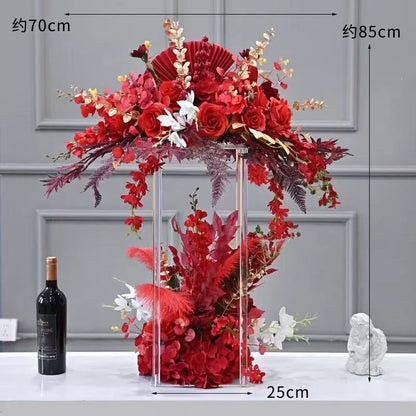 Elegante Blumenzentrale Vase