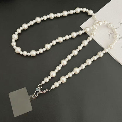Damen elegante Perlenbesetzte Brillen Kette Brehn