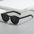 Damen modische Sonnenbrille mit transparentem Rahmen und gelben Gläsern Brehn