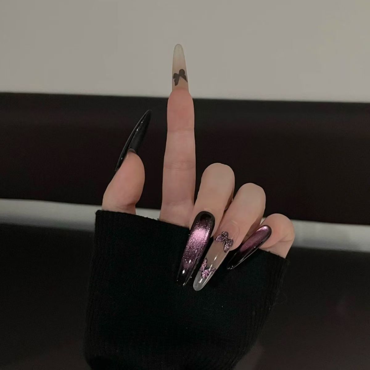 Künstlerische Schmetterling Nagelverlängerungen