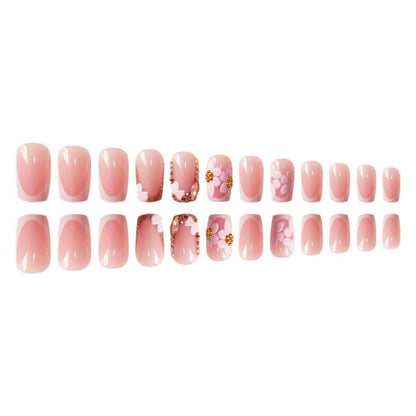 Chic Floral Press-On Nail Art Extensions Brehn