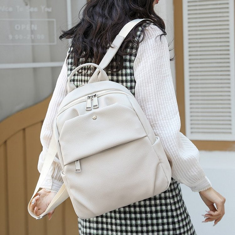 Premium Leder Laptop Rucksack Brehn