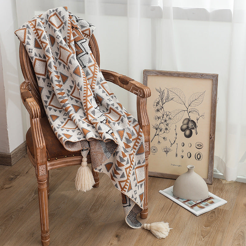 Gemütliche Strickdecke