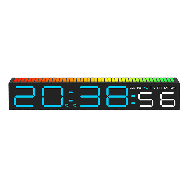 Digitaluhr mit Kalender und Wochentagsanzeige Brehn
