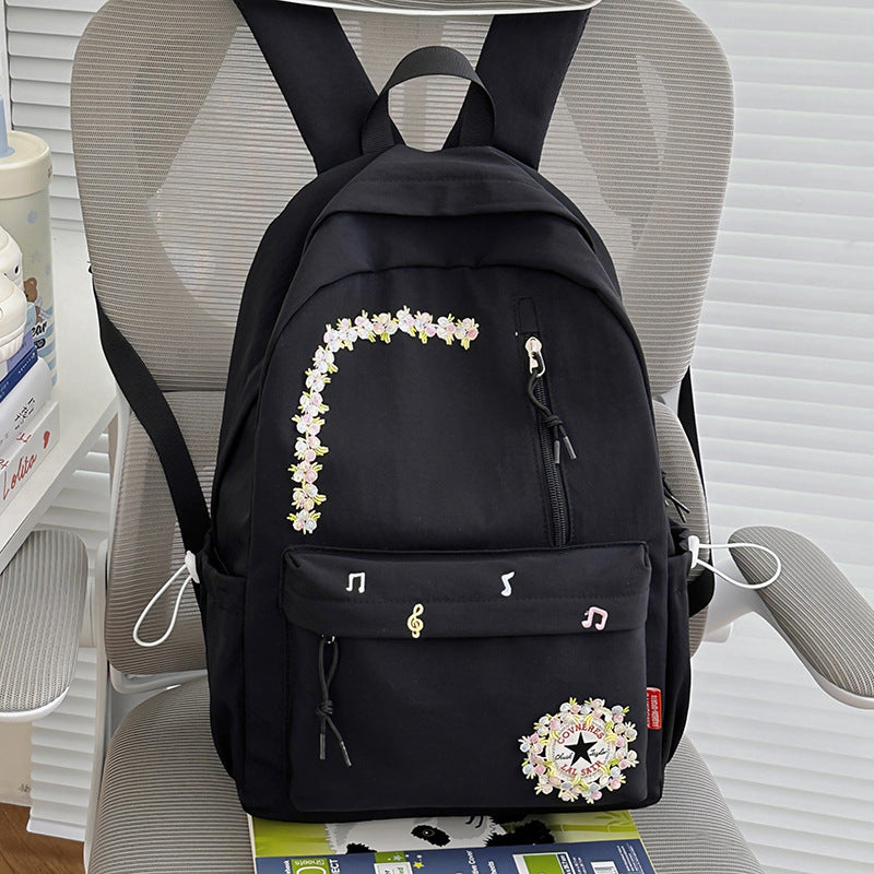 Blumenverzierte Alltag-Rucksack Brehn