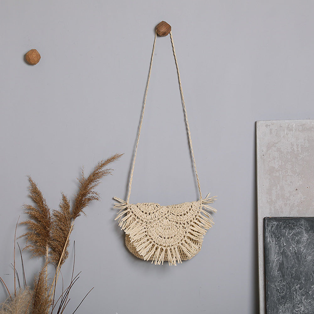 Boho-Umhängetasche Aus Handgefertigtem Naturmaterial Brehn