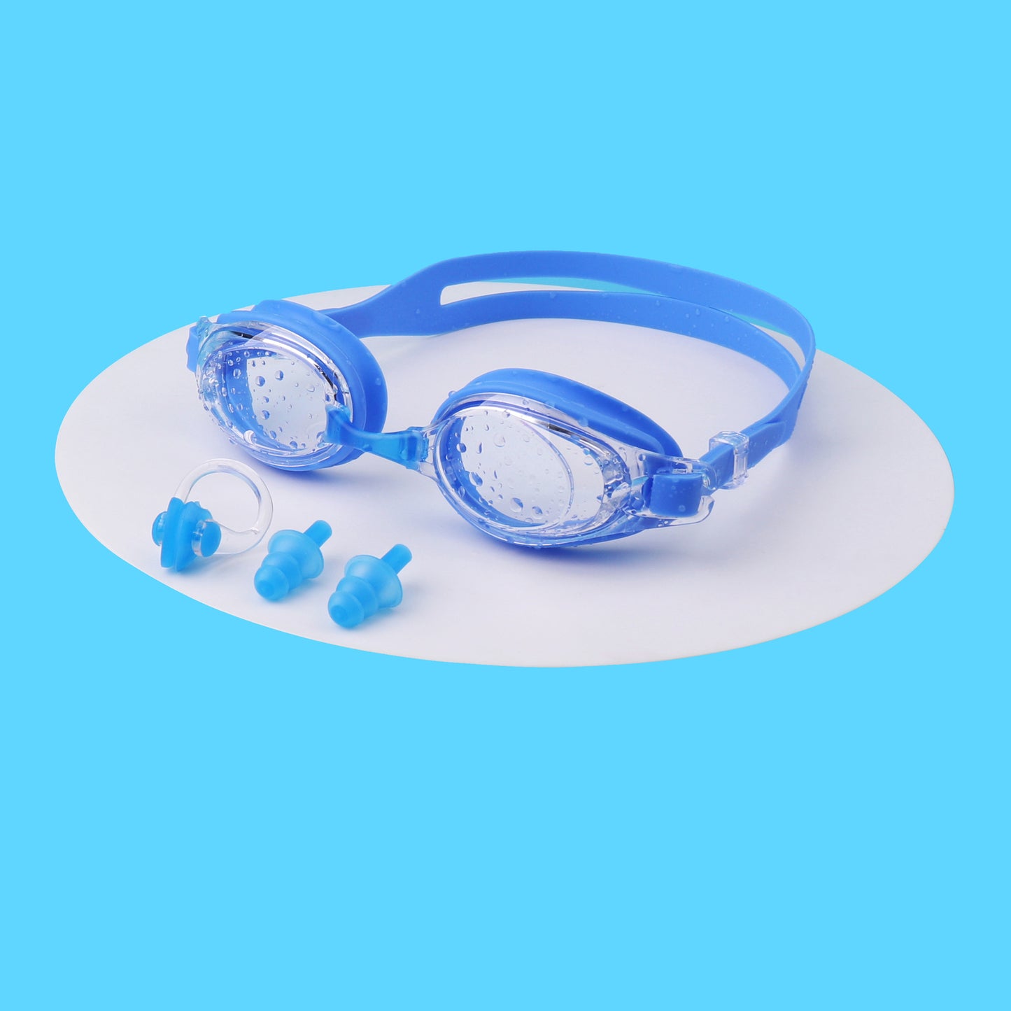 Schwimmbrille mit Integriertem Ohrenschutz und Anti-Beschlag Brehn
