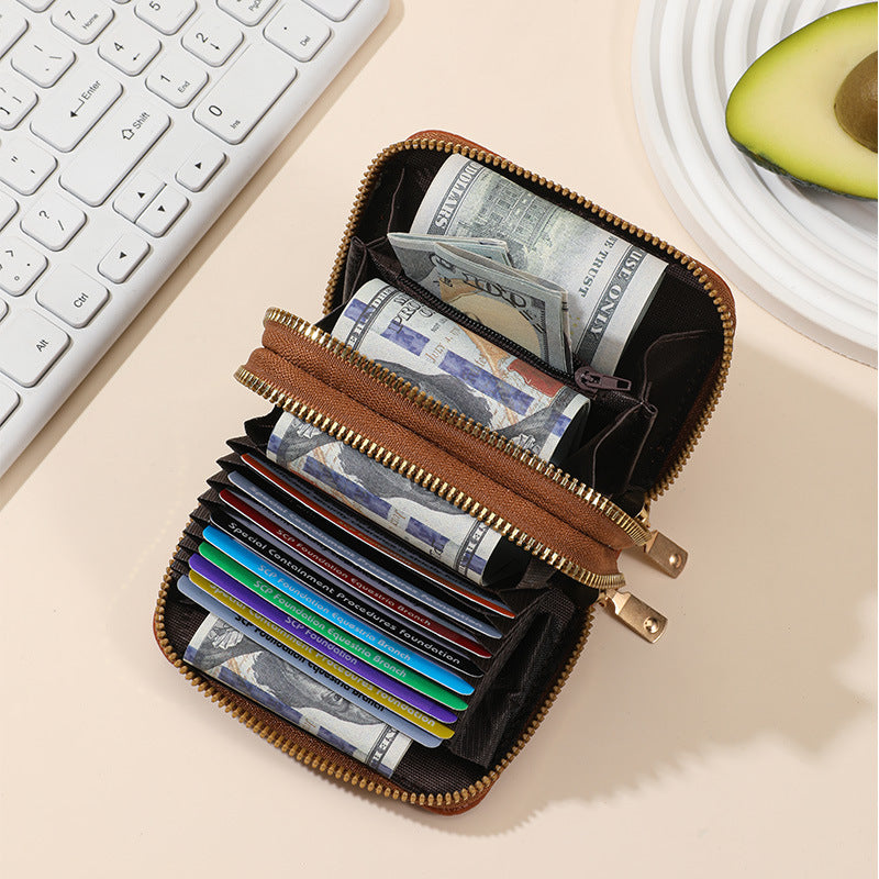 Multi-Taschen Reißverschluss Geldbörse Brehn