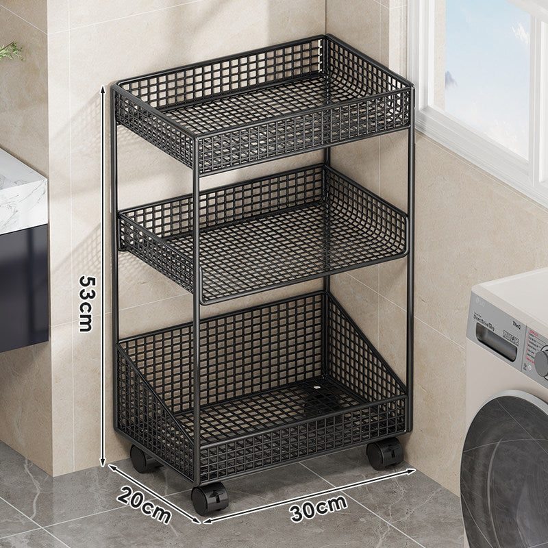 Kompakte dreistufige belüftete Metallgitter-Organizer-Regal für Arbeitsplatte und Schrank
