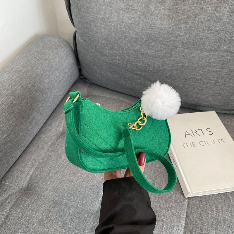 WoStylish Kunstfell Mini Handtasche Brehn