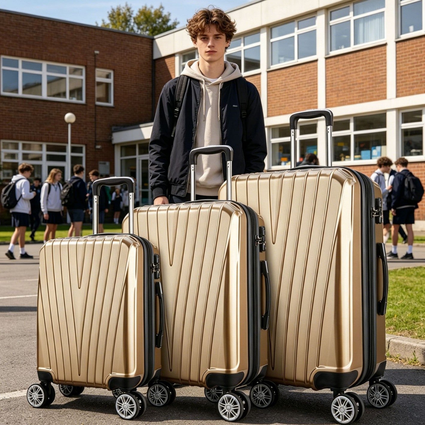 Unisex Premium Hartschalen-Rollkoffer Brehn