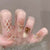 Künstlerisches 3D Schmetterling Press-On Nagelset Brehn