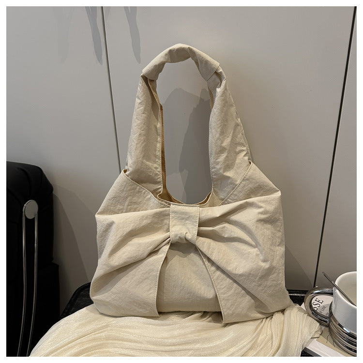 Bow-Akzent Stoff Tragetasche Brehn