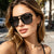 Bold Geometrischer Rahmen Sonnenbrille Brehn