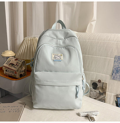 Lässiger Mehrfach-Taschen Schulrucksack