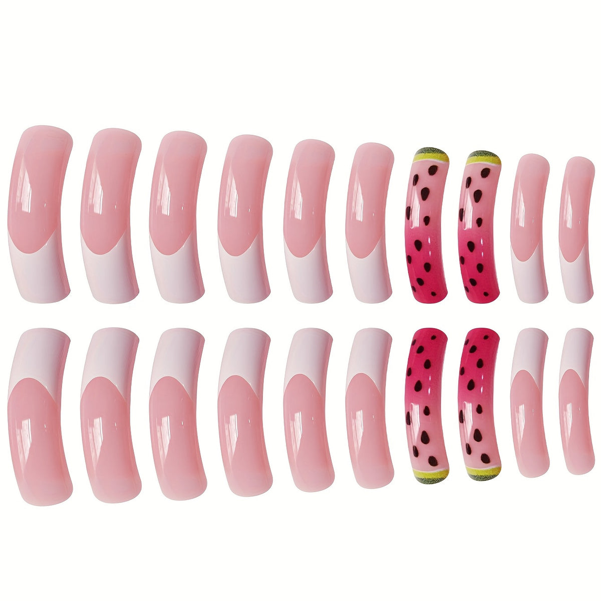 Kreatives Wassermelonen-Themen Nagelkunst Set Brehn