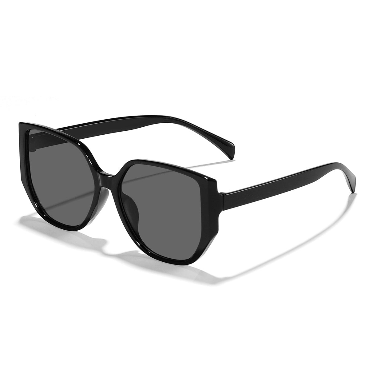Damen modische quadratische Sonnenbrille mit breitem Rahmen und UV-Schutz Brehn