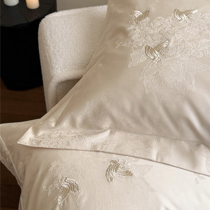 Luxus Jacquard Satin Bettbezug Set