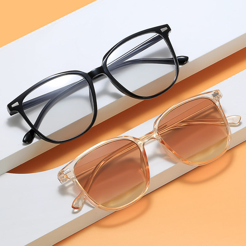 Stilvolle breite Fassung Brille Brehn