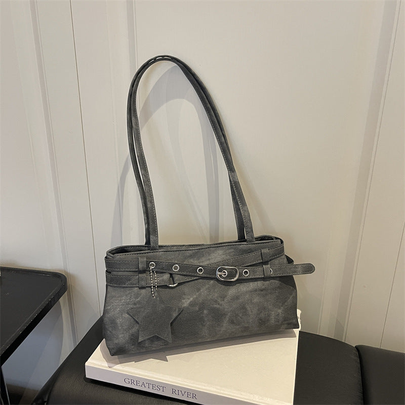 Stylische Faux Wildleder Handtasche