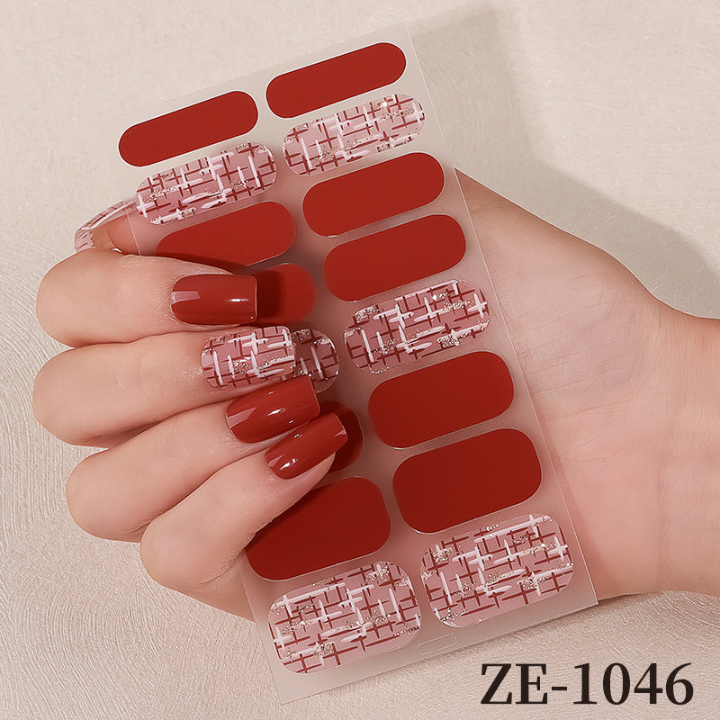 Blumen Design Nagelkunst Wraps