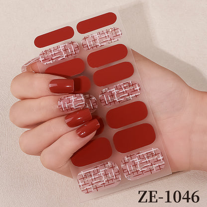 Blumen Design Nagelkunst Wraps